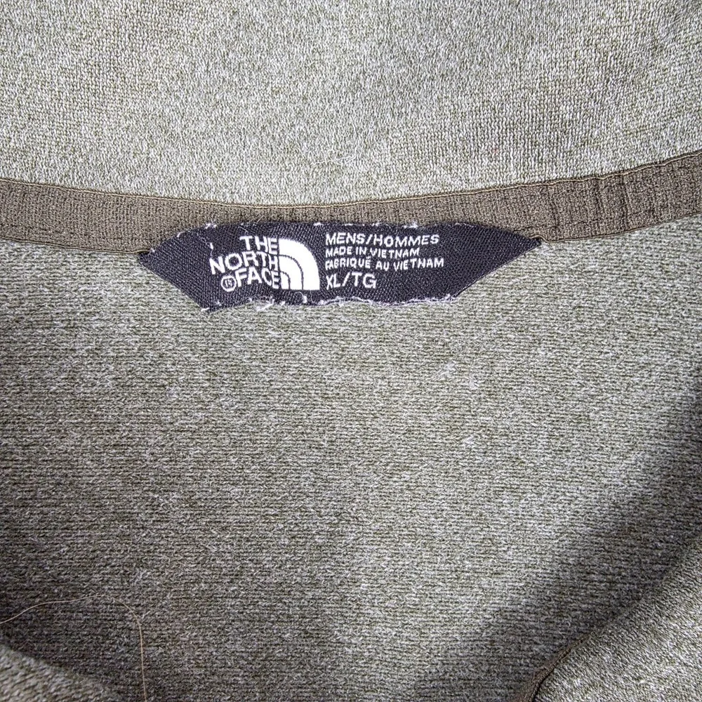 The North Face Pullover Mens XL Gray‎ Quarter Zip Chest Pocket Fleece